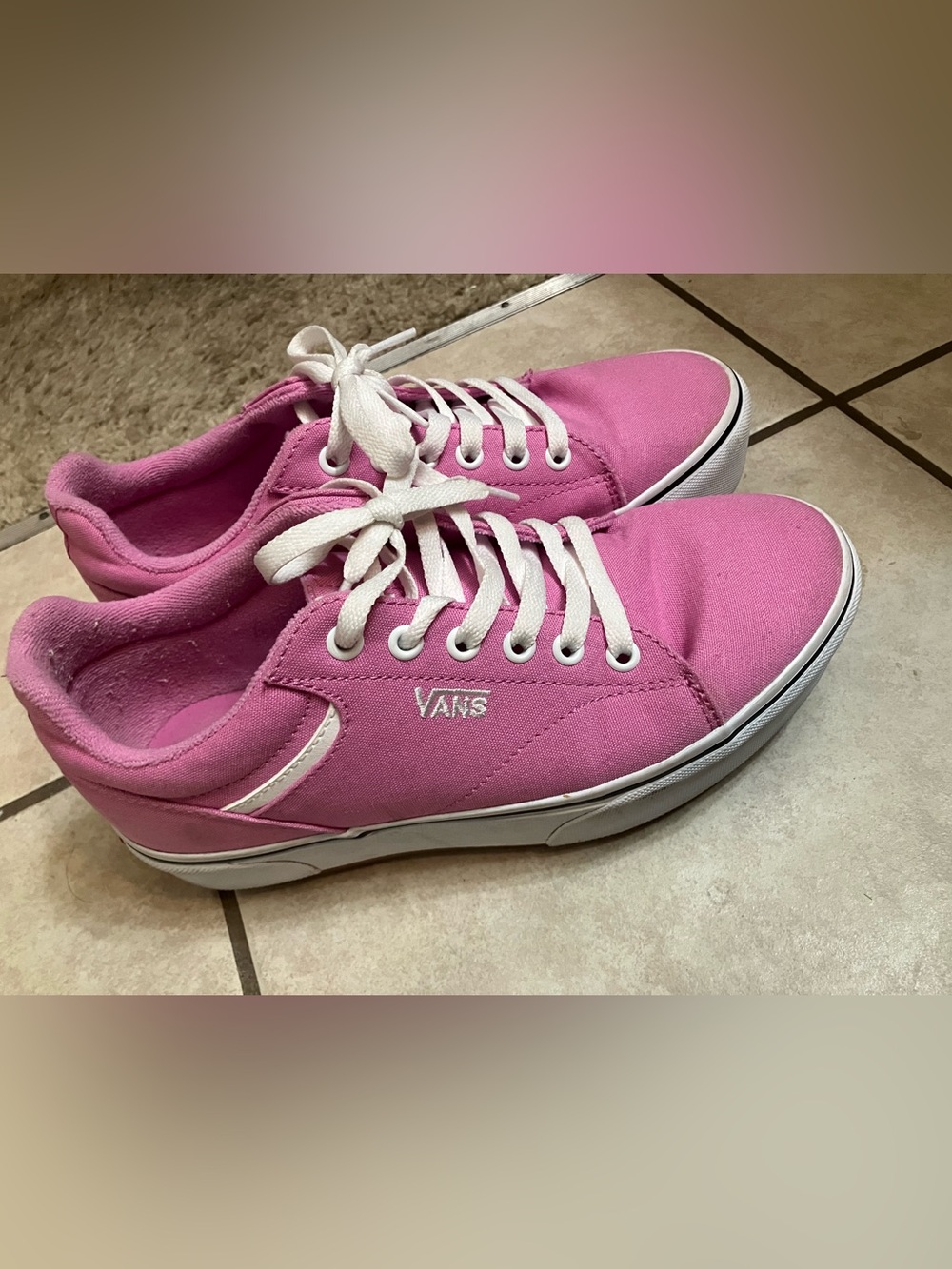 Pink Platform Vans - Picture 3 of 8